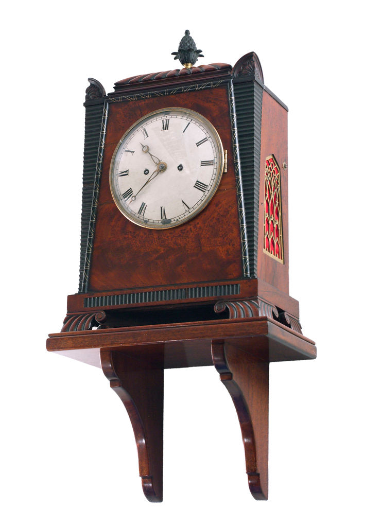 Detail of Bracket clock by Crick