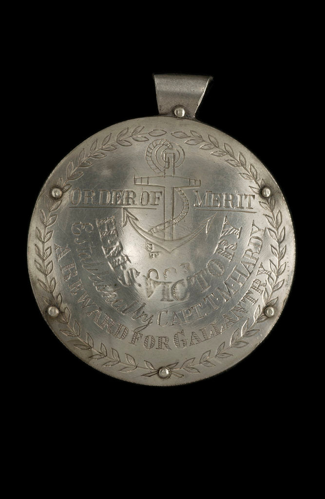Detail of Captain Hardy's Reward, 1805, obverse by unknown