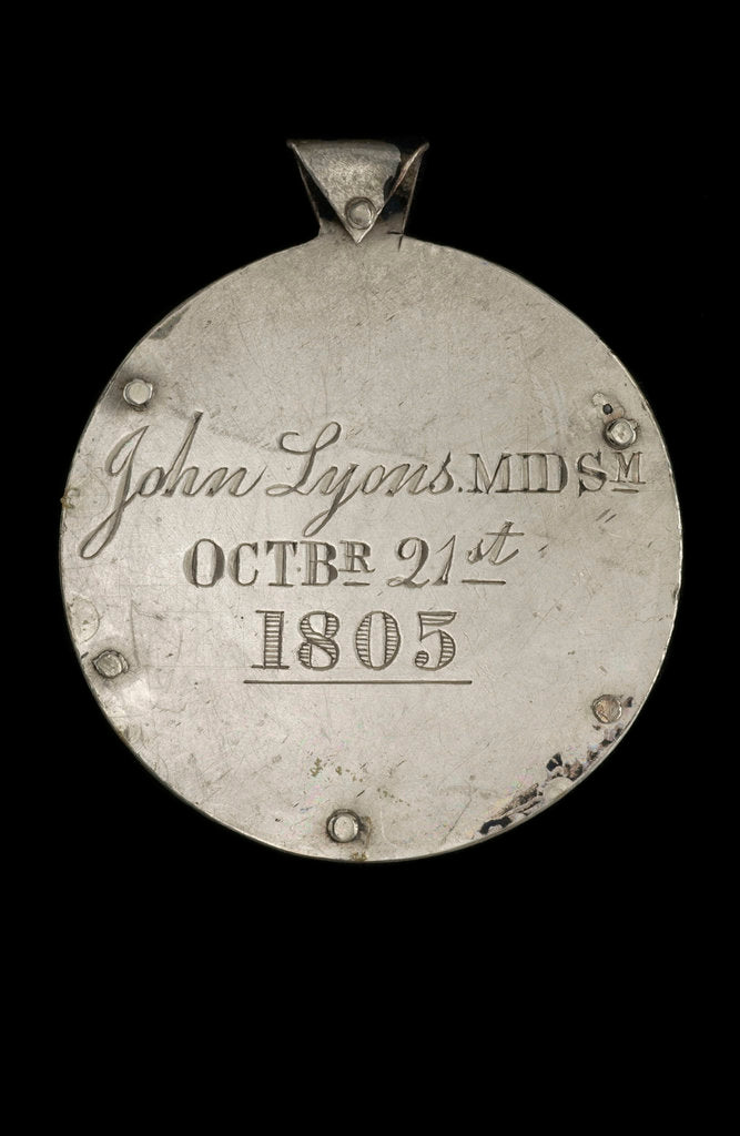 Detail of Captain Hardy's Reward, 1805, reverse by unknown