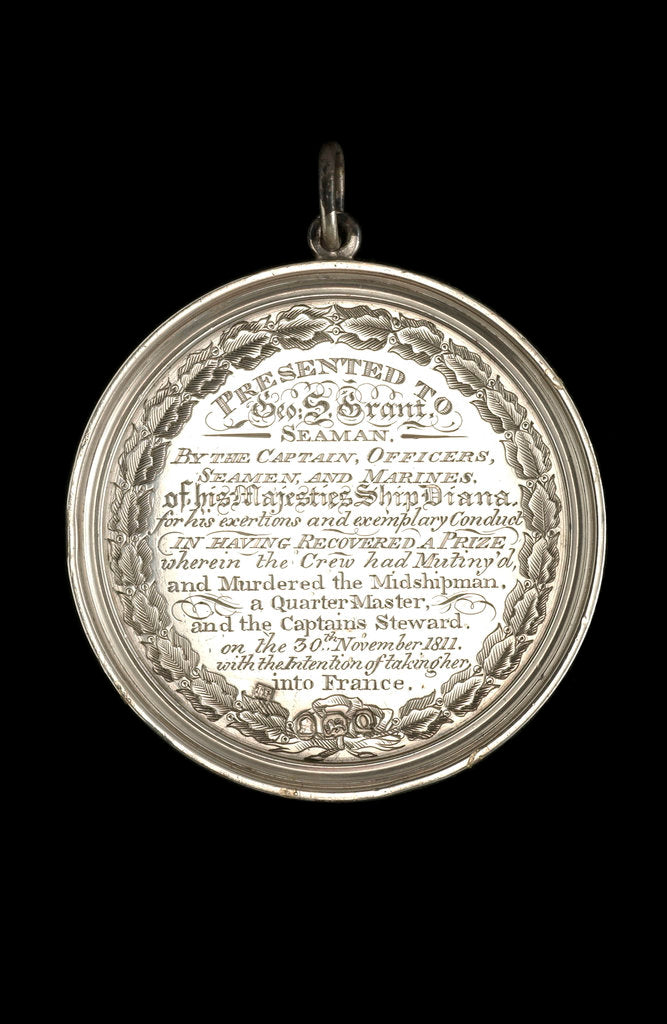 Detail of Silver medal, reverse by unknown