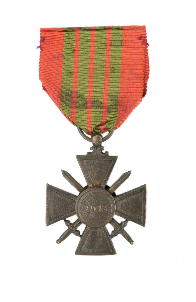 Detail of Croix de Guerre 1943, reverse by unknown