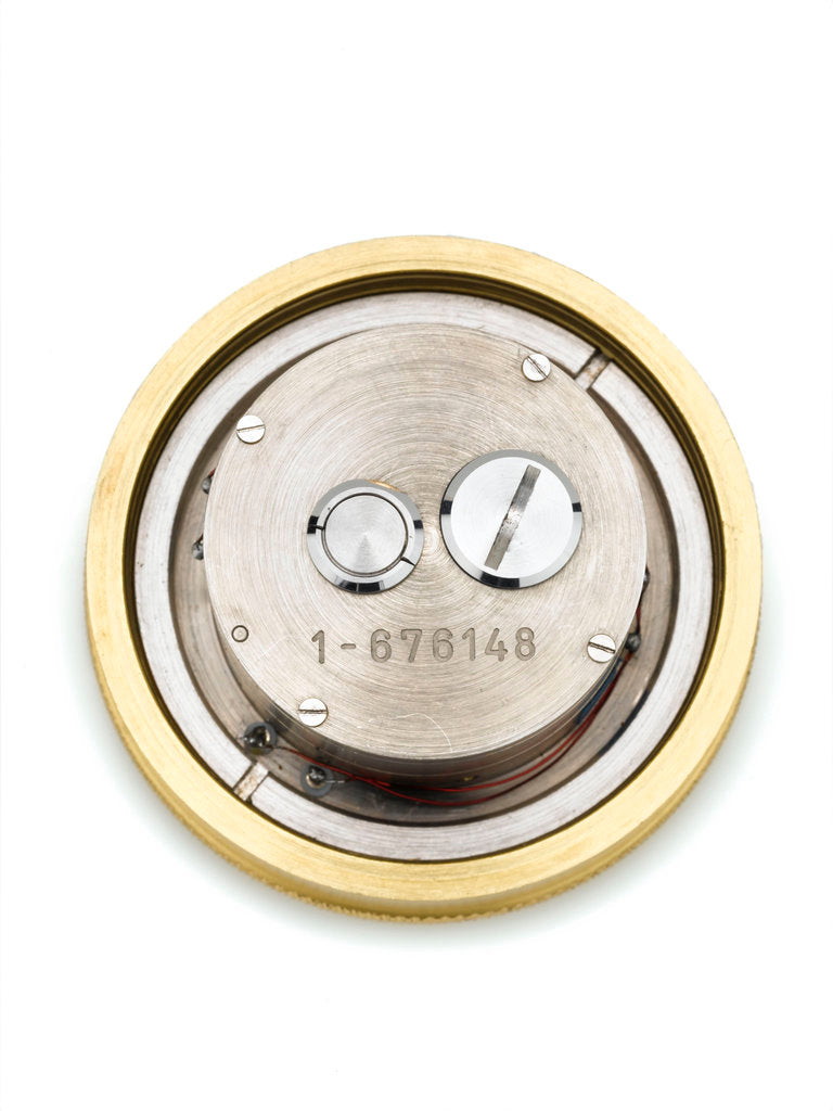 Detail of Tuning-fork marine chronometer, movement by Bulova