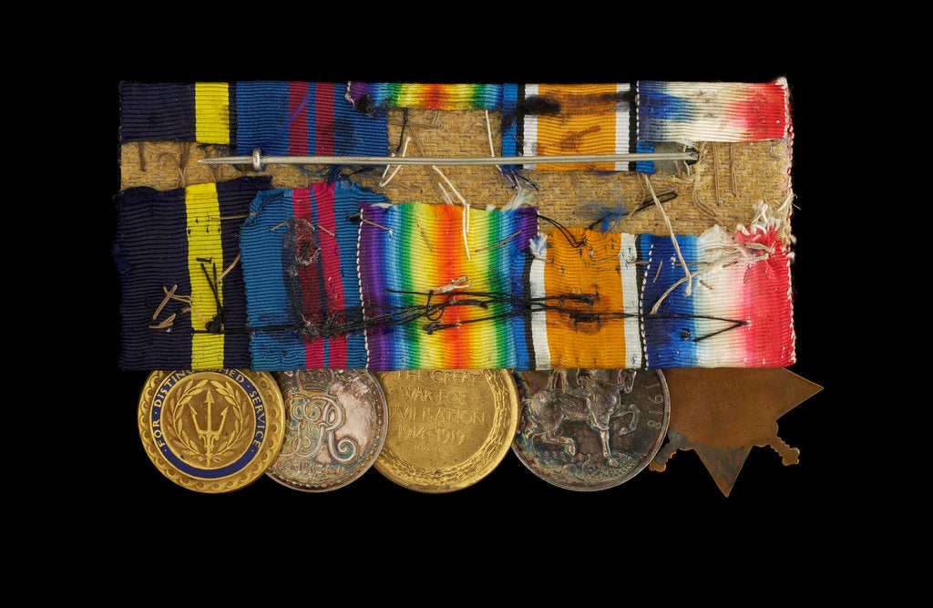 Detail of Medals awarded to Admiral Sir W. Reginald Hall (reverse, right to left, MED1988-1992) by unknown