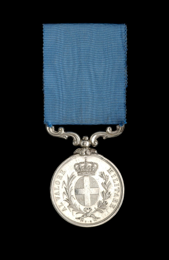 Detail of Sardinian Medal for Valour, obverse by F. Galeazzi