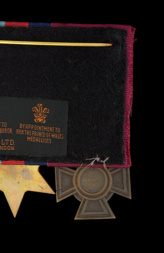 Detail of Victoria Cross, reverse by Hancocks & Co