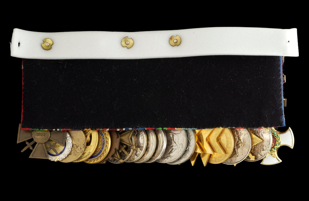 Detail of Medals awarded to Admiral of the Fleet Lord Cunningham of Hyndhope (reverse, right to left, MED2647-2667) by unknown