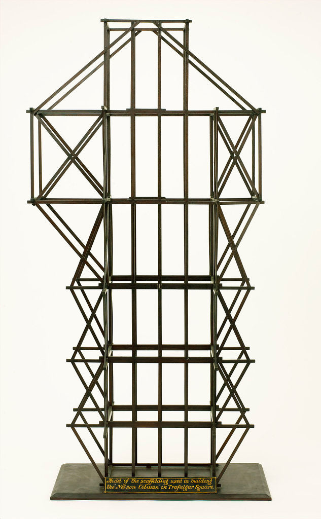 Detail of Model scaffolding used for Nelson's Column by unknown