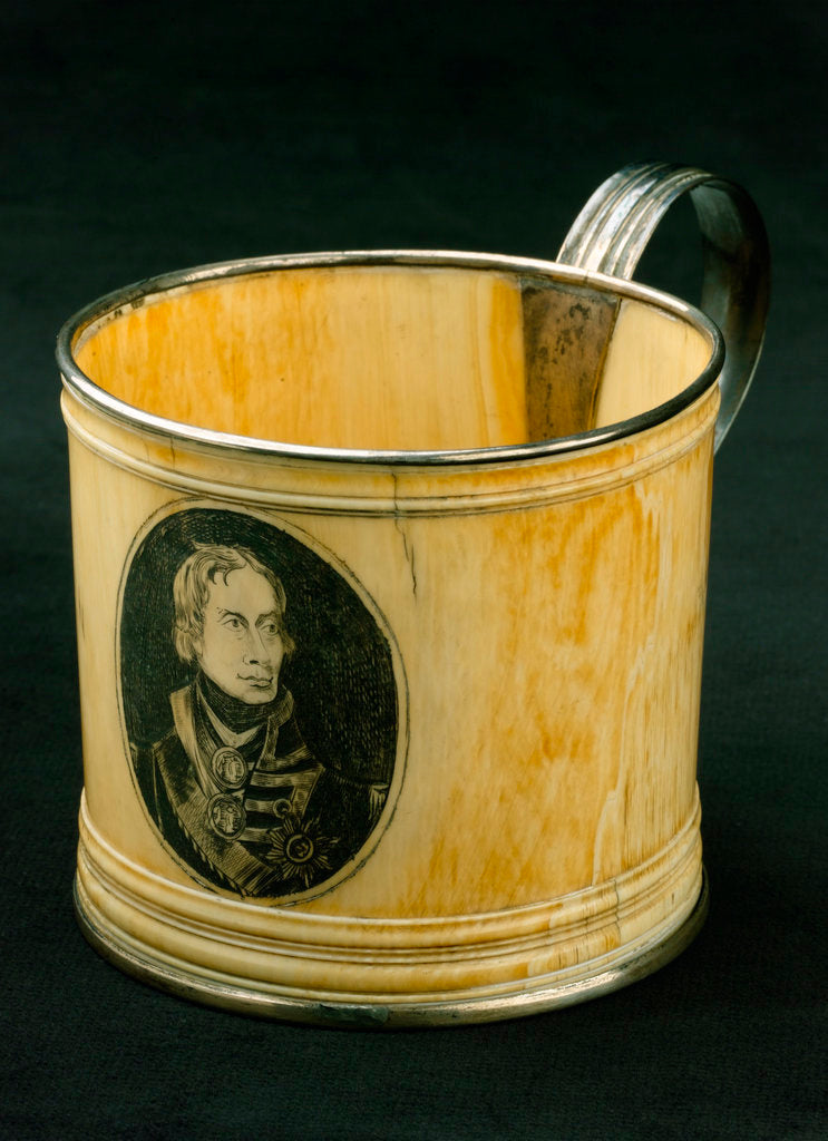 Detail of Ivory cup commemorating Vice-Admiral Horatio Nelson (1758-1805) by unknown