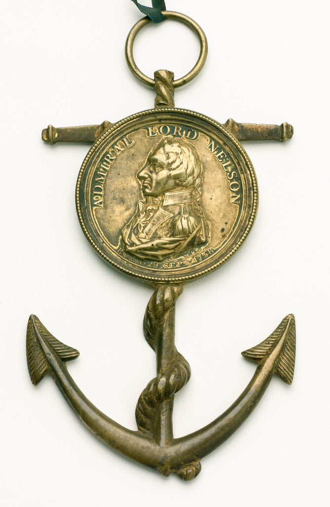 Detail of Medallion commemorating Vice-Admiral Horatio Nelson (1758-1805) by Nathaniel Marchant