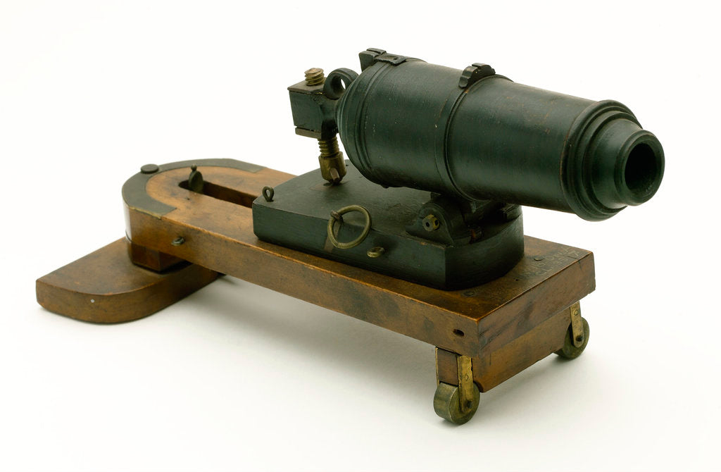 Detail of Carronade model by unknown