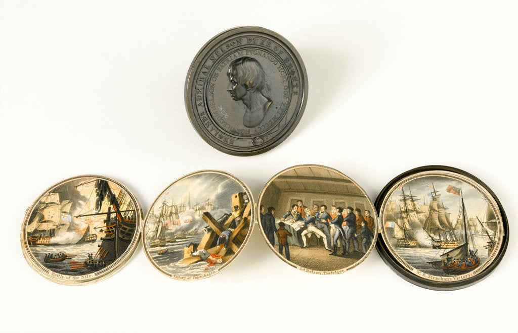 Detail of Box commemorating Vice-Admiral Horatio Nelson (1758-1805) by Thomas Webb