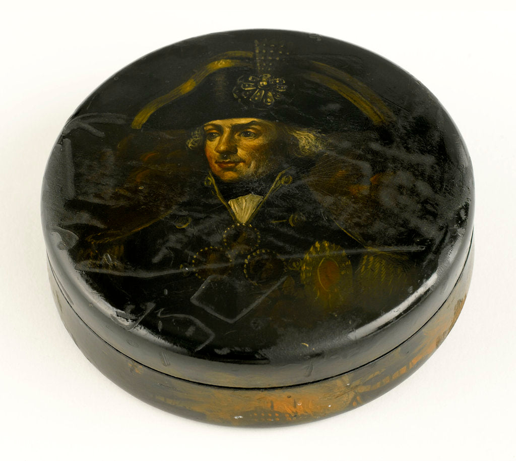 Detail of Turned box commemorating Vice-Admiral Horatio Nelson (1758-1805) by unknown