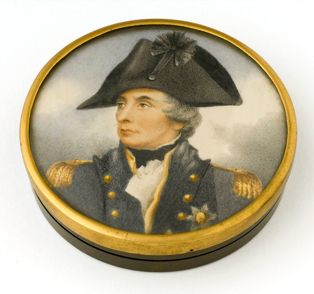 Detail of Box commemorating Vice-Admiral Horatio Nelson (1758-1805) by Arthur William Devis