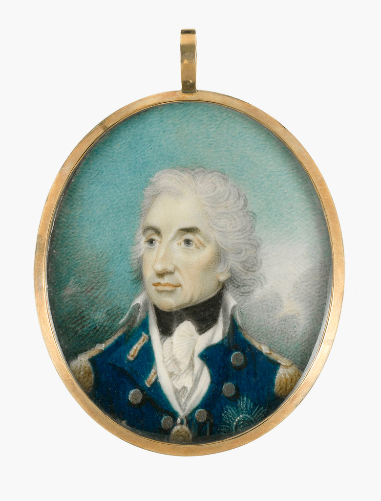 Detail of Miniature painting depicting Vice-Admiral Horatio Nelson (1758-1805) after Lemuel Francis Abbott by Lemuel Francis Abbott