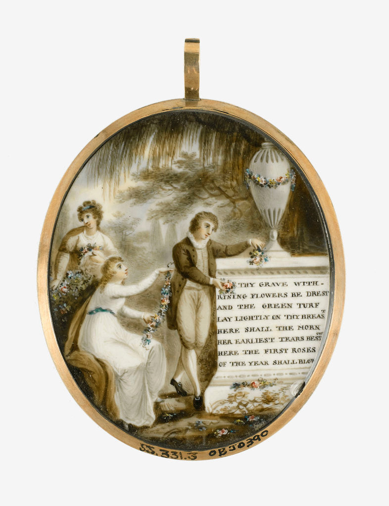 Detail of Miniature painting depicting Vice-Admiral Horatio Nelson (1758-1805) after Lemuel Francis Abbott by Lemuel Francis Abbott