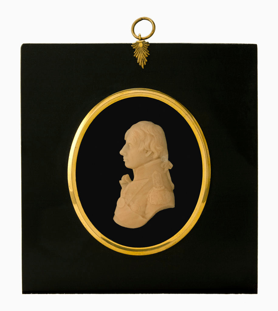 Detail of Portrait plaque depicting Vice-Admiral Horatio Nelson (1758-1805) by Catherine Andras