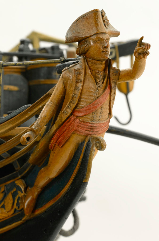Detail of Ship of 74 guns, figurehead by unknown