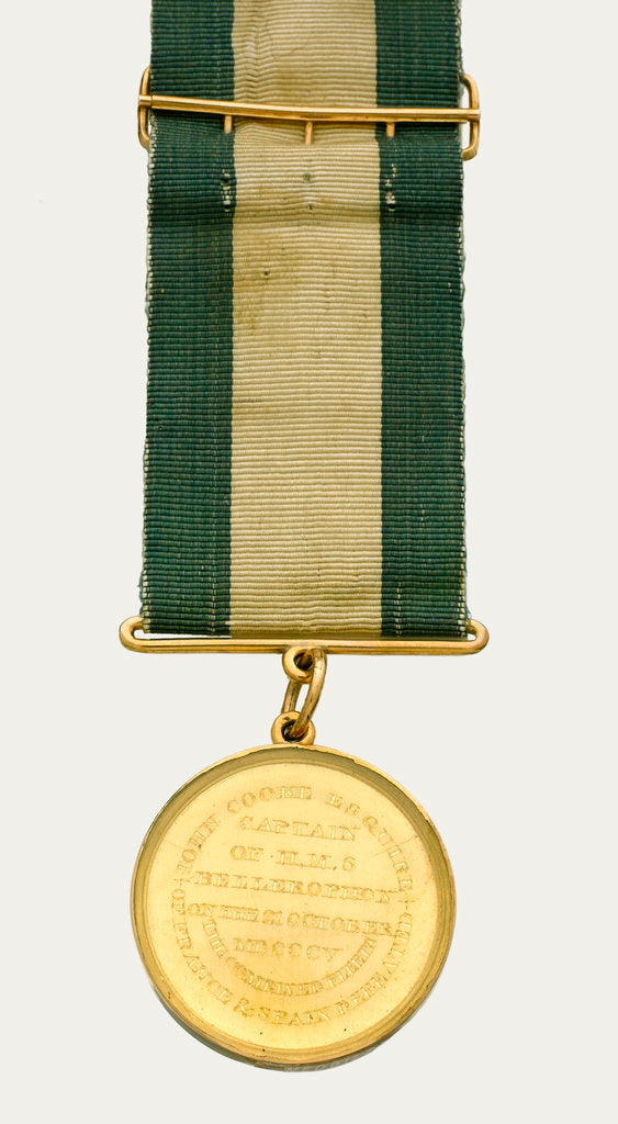 Detail of Naval Gold Medal (Captain's) for the Battle of Trafalgar, 1805, reverse by Lewis Pingo
