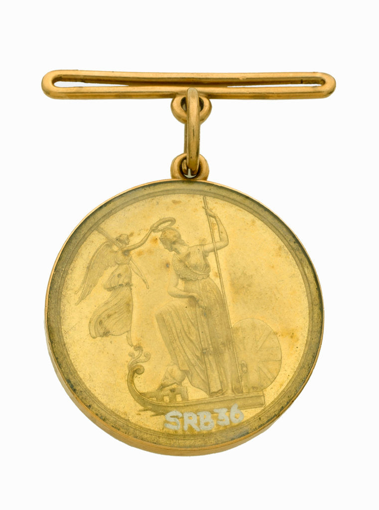Detail of Naval Gold Medal (Captain's) for the Battle of the Nile, 1798, obverse by Lewis Pingo