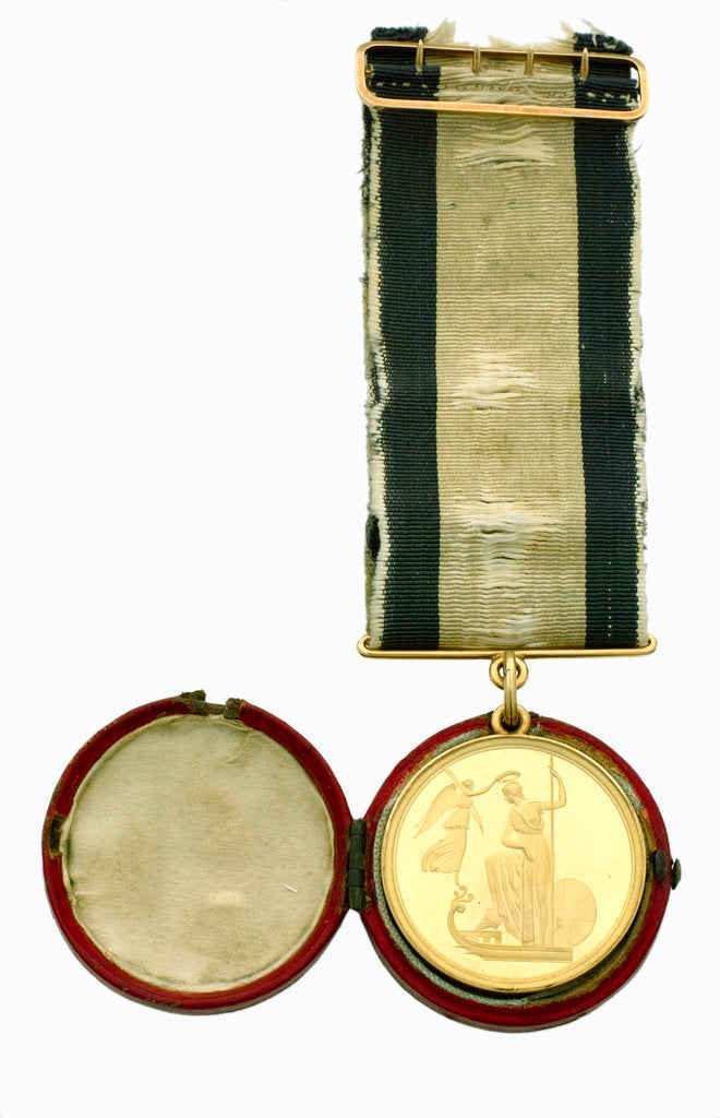 Detail of Naval Gold Medal (Captain's) for the Battle of Trafalgar, 1805, obverse by Lewis Pingo