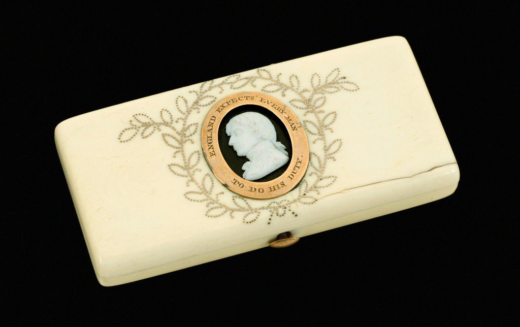 Detail of Wafer box commemorating Vice-Admiral Horatio Nelson (1758-1805) by James Tassie