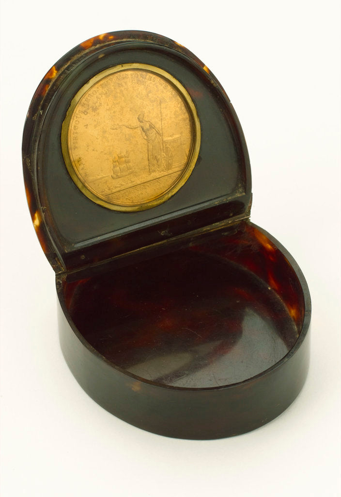 Detail of Snuff box commemorating Vice-Admiral Horatio Nelson (1758-1805) by Peter Kempton