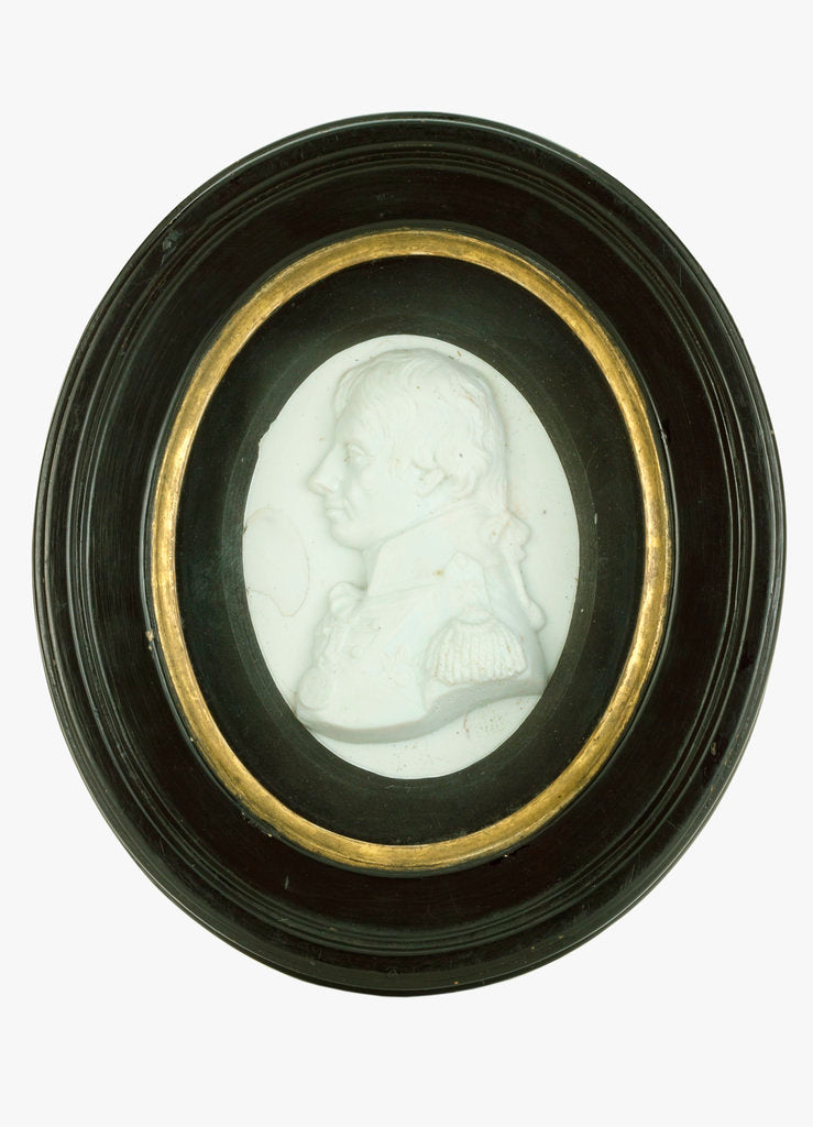 Detail of Portrait plaque depicting Vice-Admiral Horatio Nelson (1758-1805) by Catherine Andras