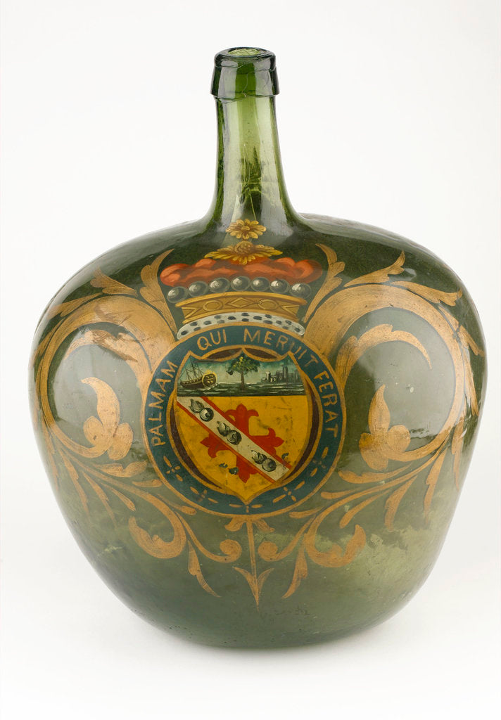 Detail of Large liqueur or gin bottle commemorating Vice-Admiral Horatio Nelson (1758-1805) by unknown