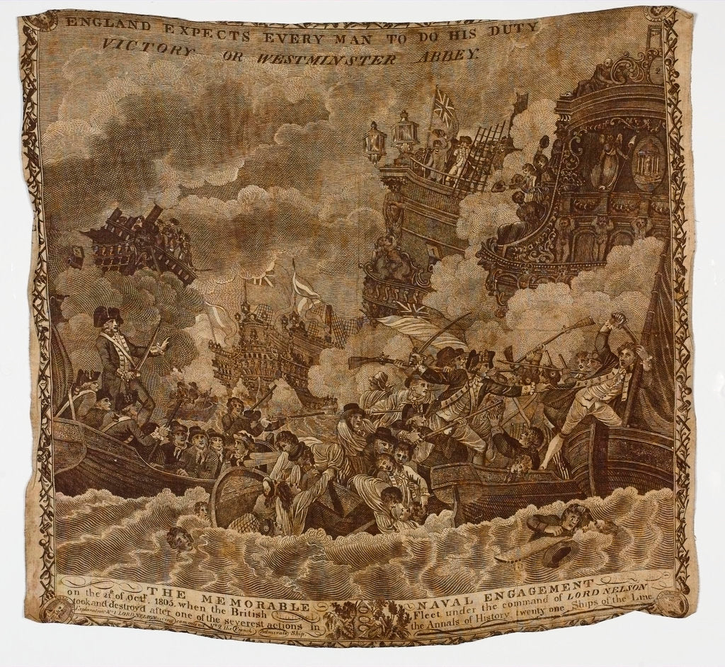 Detail of Snuff handkerchief by unknown