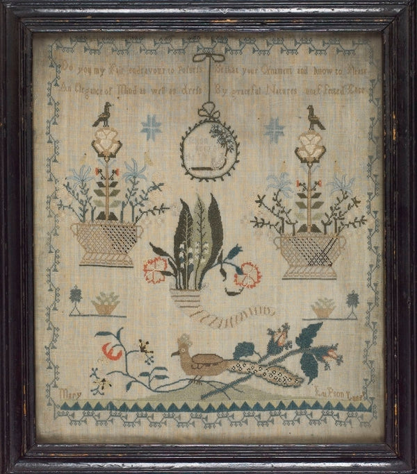 Frame Sampler Icon Framed and glazed linen sampler posters & prints by Mary Lupson