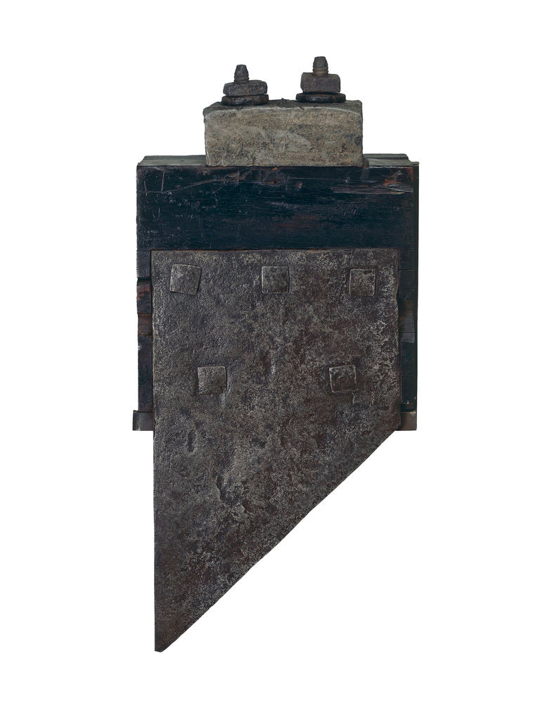 Detail of Guillotine blade captured on Guadeloupe by the Royal Navy in 1794 by unknown