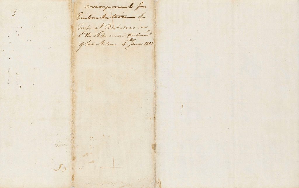 Detail of List of troops embarked at Barbados by unknown