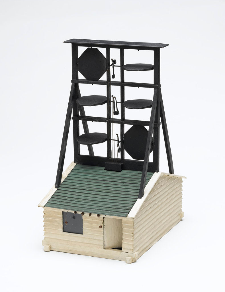 Detail of Architectural model of shutter telegraph system by George Murray