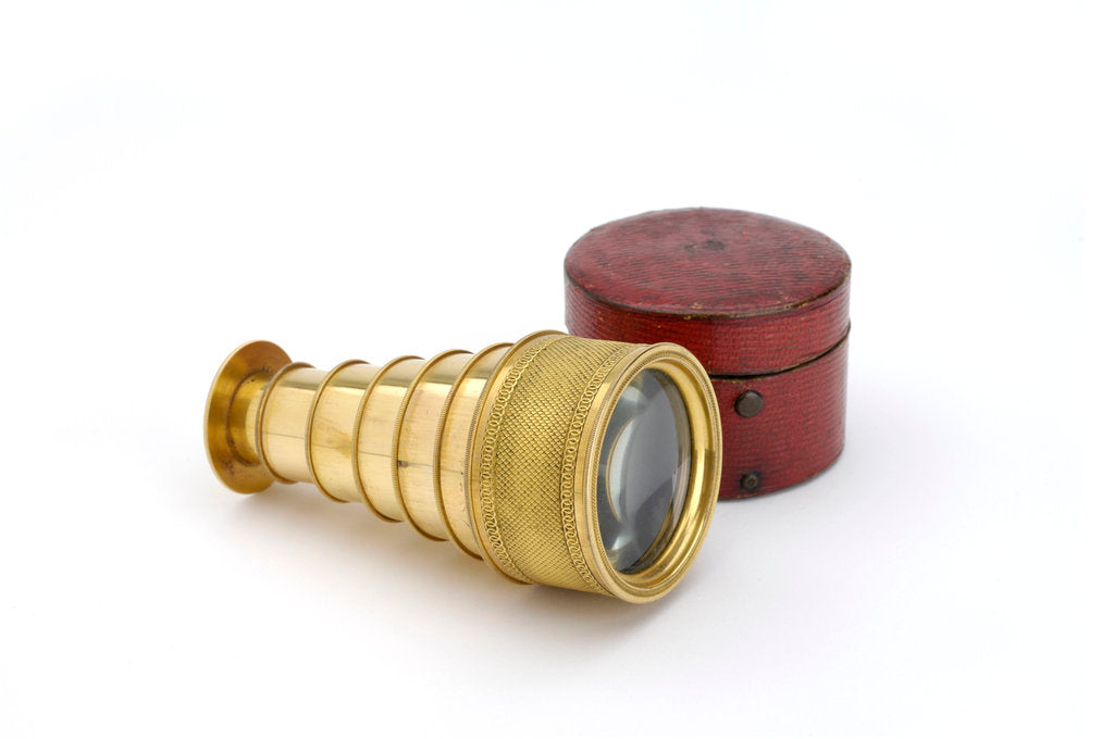 Detail of Spyglass telescope by unknown