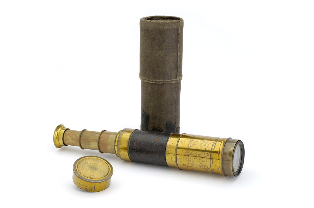 Detail of Pocket telescope with case by unknown