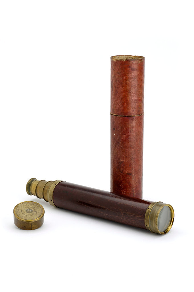 Detail of Pocket telescope with case by Dollond
