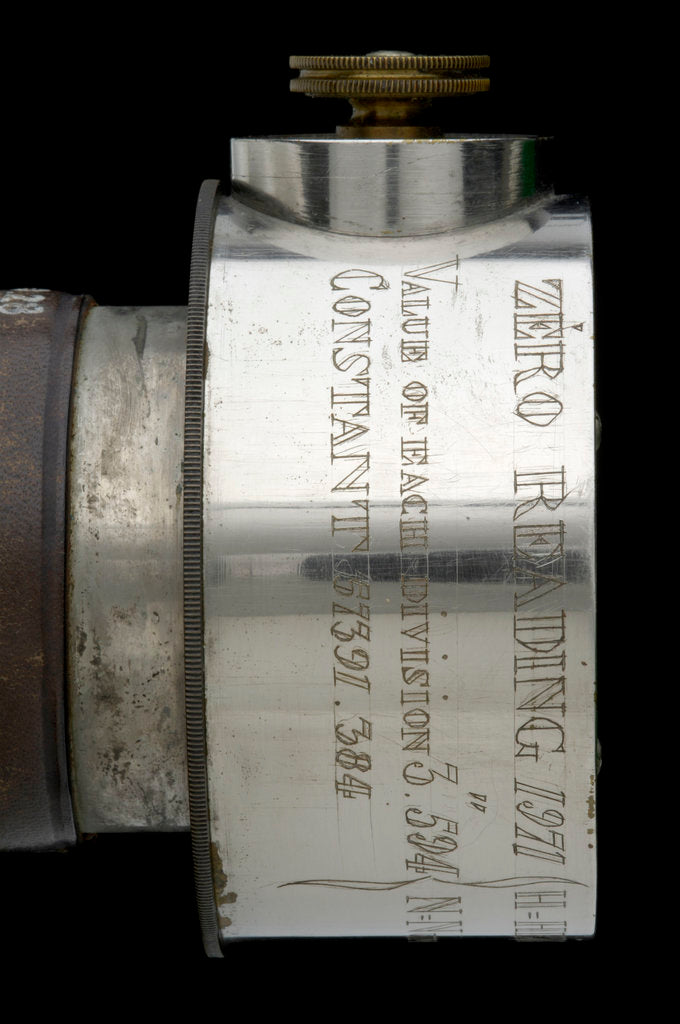 Detail of Rangefinder- inscription by Edward Kahler
