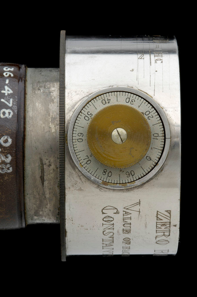 Detail of Rangefinder- inscription by Edward Kahler