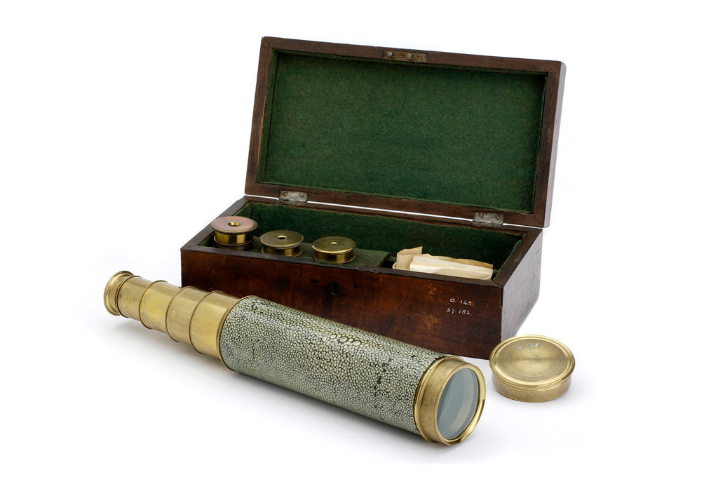 Detail of Adams's New Patent Portable Telescope - with case by Adams