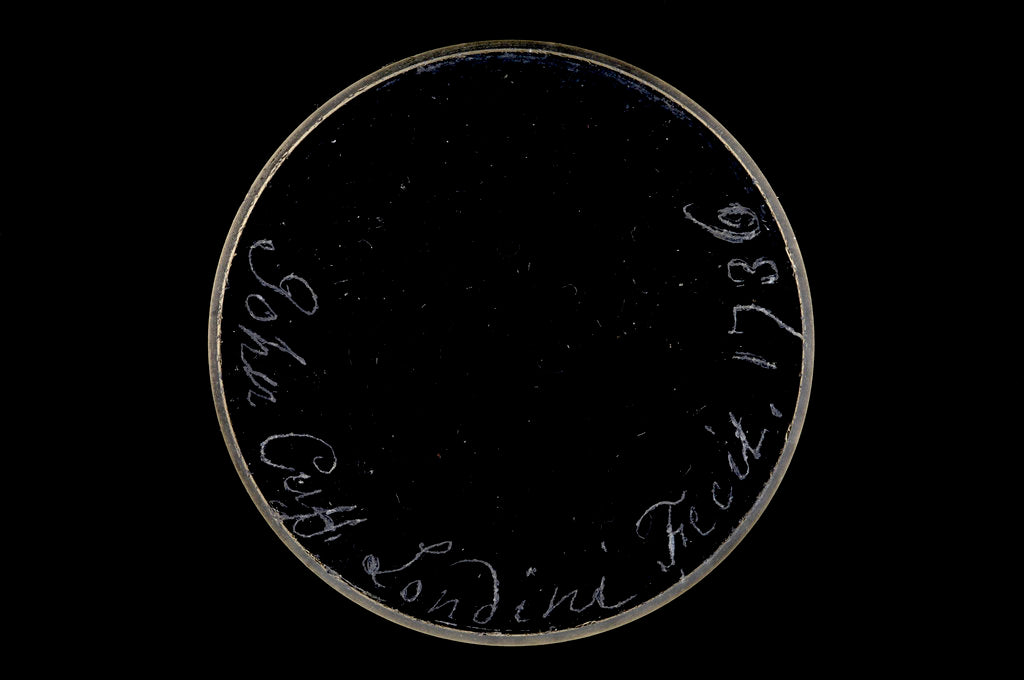 Detail of Pocket telescope - objective lens inscription by John Cuff