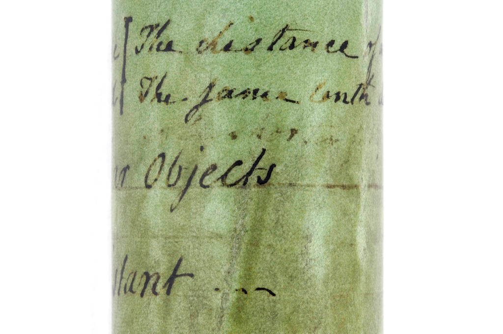 Detail of Pocket telescope - inscription by John Cuff
