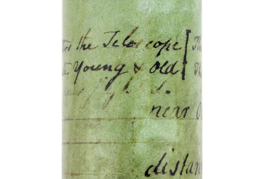Detail of Pocket telescope - inscription by John Cuff