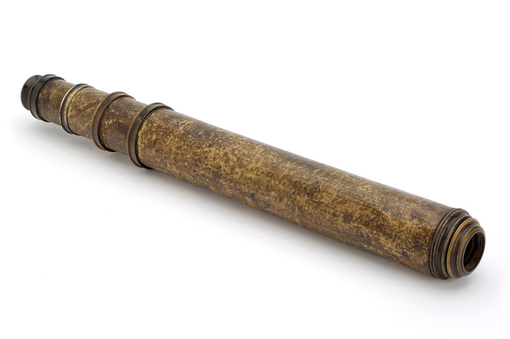 Detail of Portable telescope by unknown