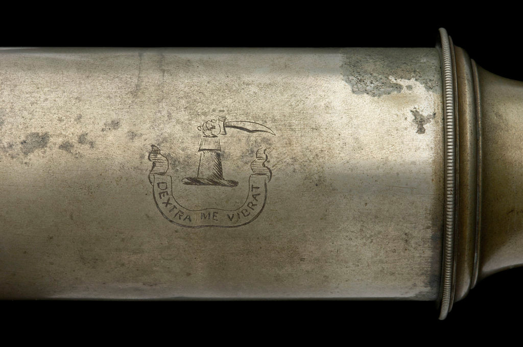 Detail of Day or night telescope draw tube- inscription by Dollond