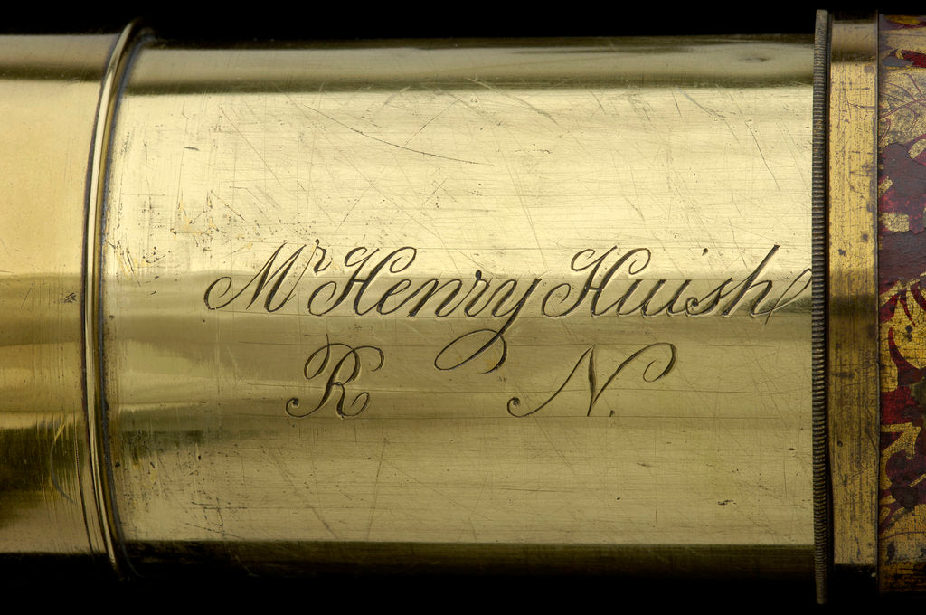 Detail of Day or night telescope - inscription by JONES
