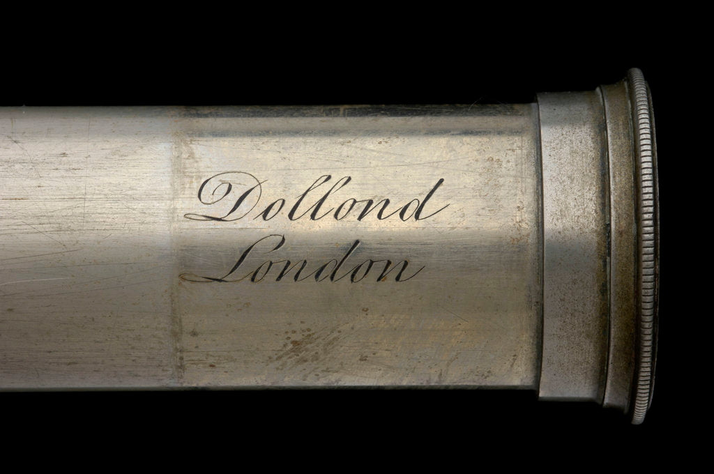 Detail of Naval telescope - inscription by Dollond