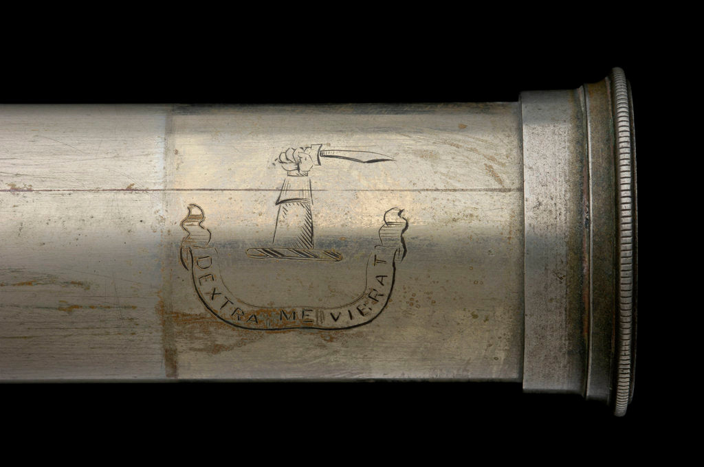 Detail of Naval telescope - inscription by Dollond