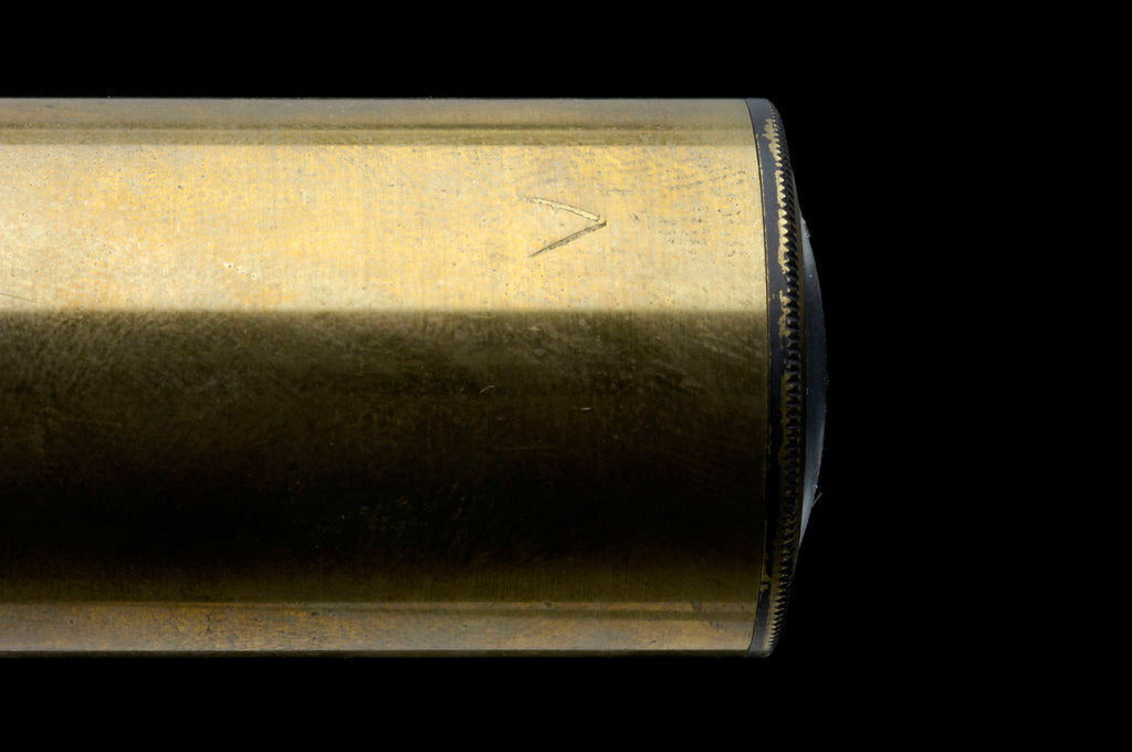 Detail of Naval telescope - inscription by Andrew Ross