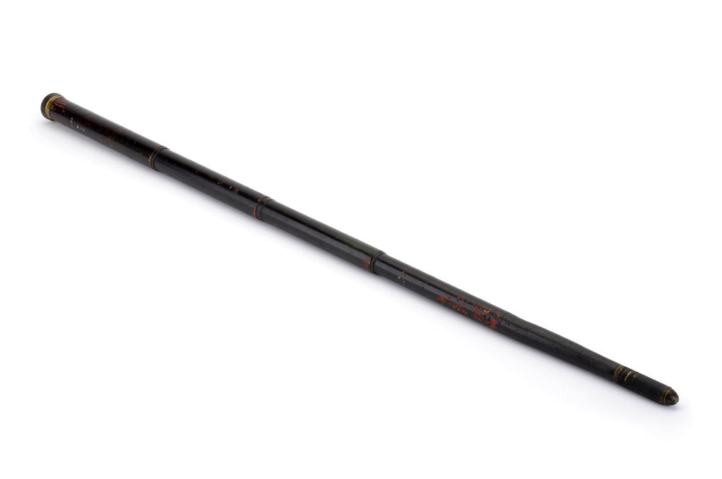 Detail of Walking stick telescope by unknown