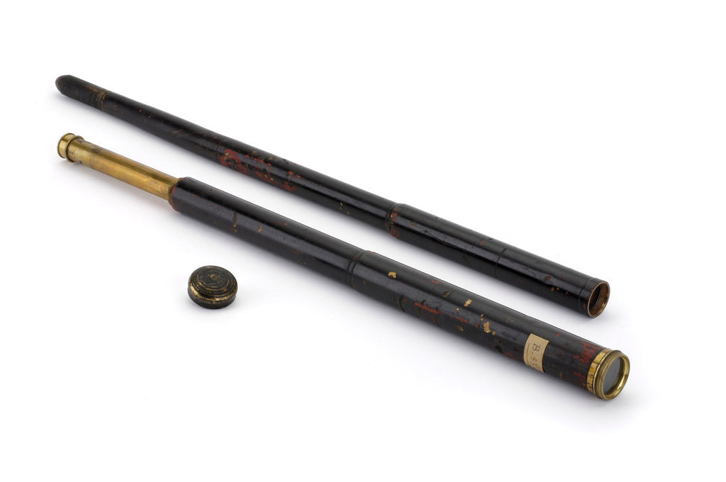 Detail of Walking stick telescope by unknown